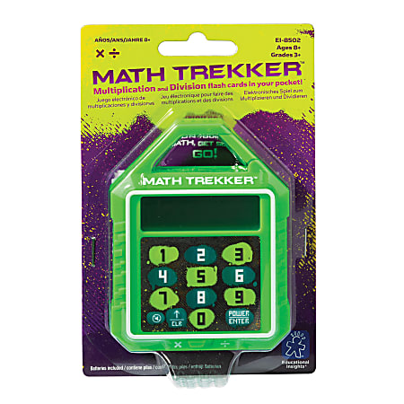 Educational Insights® Math Trekker Multiplication/Division Electronic Game, 3", Grades 3 - College