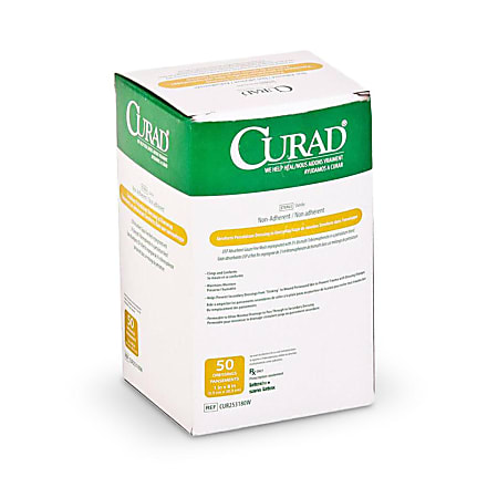 CURAD® Sterile Overwrap Xeroform Gauze, 1" x 8", White, Pack Of 200