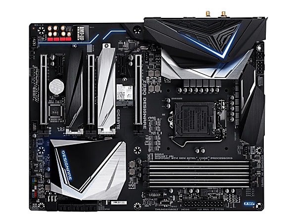 Gigabyte Z390 DESIGNARE - 1.0 - motherboard - ATX - LGA1151 Socket - Z390 Chipset - USB 3.1 Gen 1, USB-C Gen2, USB 3.1 Gen 2 - Bluetooth, 2 x Gigabit LAN, Wi-Fi 5 - onboard graphics (CPU required) - HD Audio (8-channel)