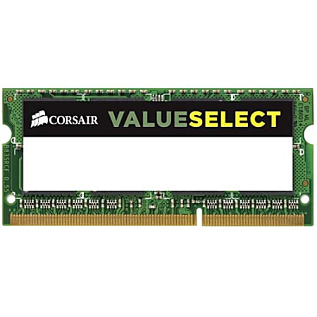 CORSAIR Value Select - DDR3L - module - 4 GB - SO-DIMM 204-pin - 1333 MHz / PC3-10600 - CL9 - 1.35 / 1.5 V - unbuffered - non-ECC