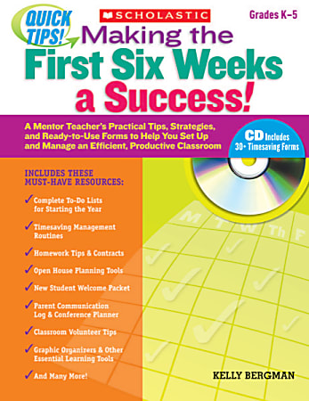 Scholastic Quick Tips: Making The First Six Weeks A Success!