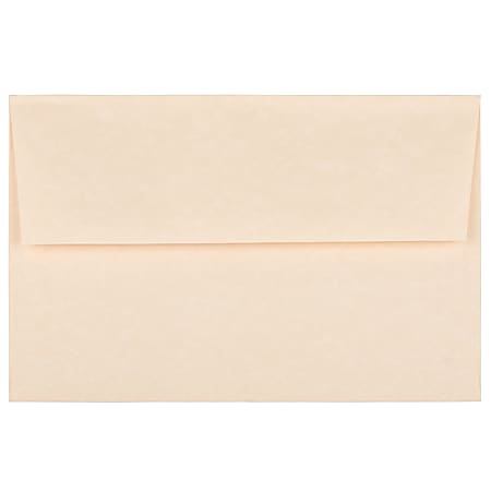 JAM Paper® Booklet Invitation Envelopes, A8, Gummed Seal, 30% Recycled, Natural, Pack Of 25