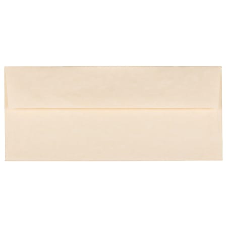 JAM PAPER #10 Business Parchment Envelopes, 4 1/8 x 9 1/2, Natural Recycled, 25/Pack