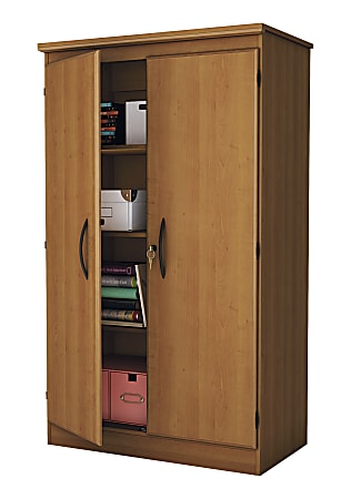 South Shore Morgan Storage Armoire, Morgan Cherry