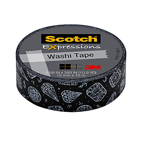 Scotch® Expressions Washi Tape, 5/8" x 393", Jewels