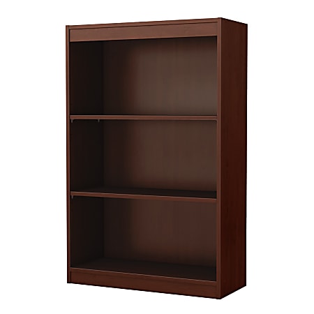 South Shore Axess 44"H 3-Shelf Bookcase, Royal Cherry