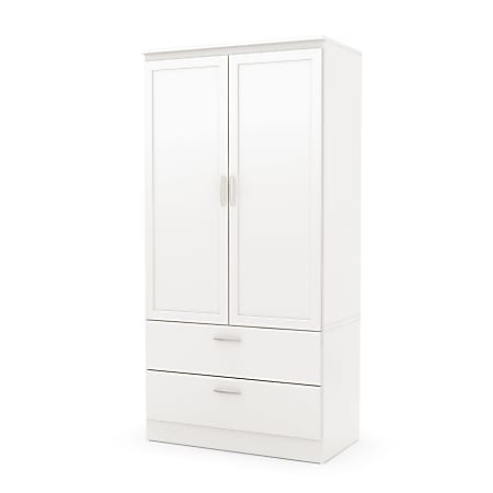 South Shore Acapella Wardrobe Armoire, Pure White