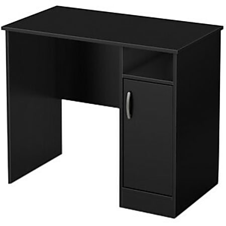 South Shore Axess 34 W Computer Desk Black Office Depot