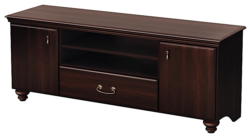 South Shore Noble TV Stand For TVs Up To 60'', Dark Mahogany