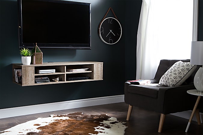 South shore city life wall mounted media console discount