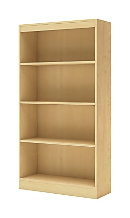 South Shore Axess 4-Shelf Bookcase, Natural Maple