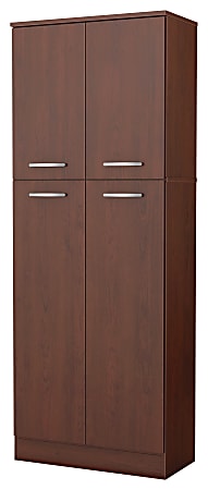 South Shore Furniture Garden Storage Pantry, Royal Cherry
