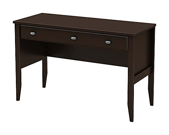 South Shore Furniture Focus Woodgrain Secretary Desk, 30"H x19 3/4"W x 47 1/2"D, Chocolate