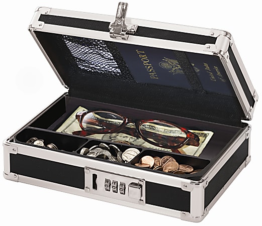 Vaultz® Mini Cash Box, Black