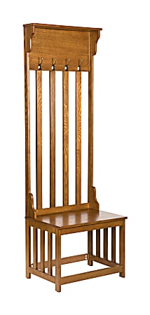 SEI Mission Hall Tree Entry Bench, Oak