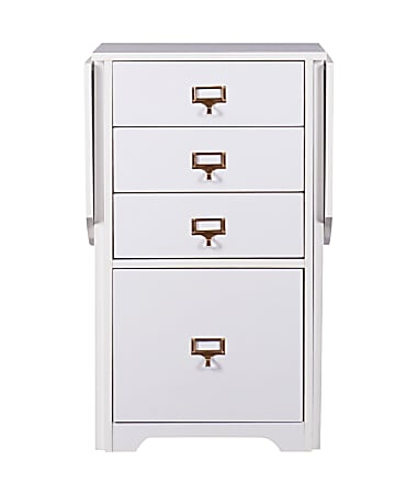 SEI Fold-Out Open Organizer And Craft Desk, White