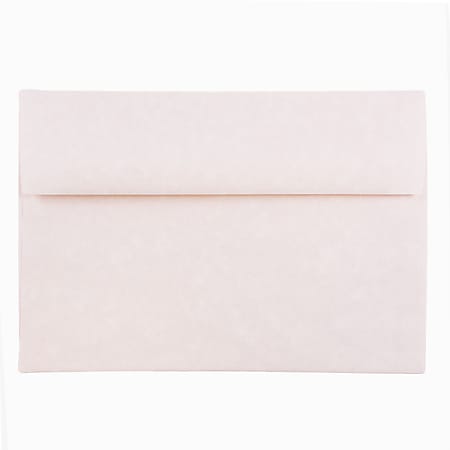 JAM Paper® Booklet Invitation Envelopes, A8, Gummed Seal, 30% Recycled, Pink Ice, Pack Of 25