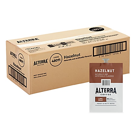 FLAVIA® Coffee ALTERRA® Single-Serve Coffee Freshpacks, Hazelnut, Carton Of 100