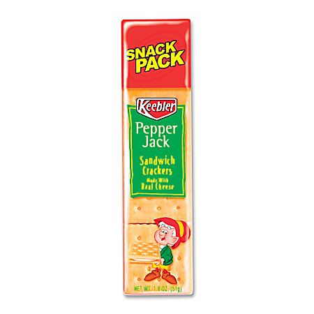 Keebler® Pepper Jack Cracker Snack Packs, 1.8 Oz, Box Of 12
