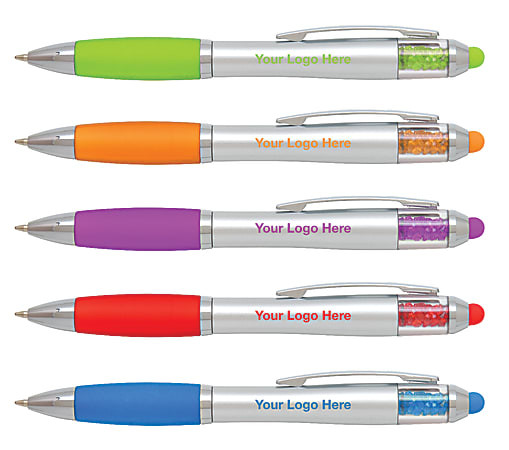 Color Jewel Stylus Pens, Medium Point, Blue Ink
