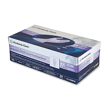 Kimberly-Clark® Nitrile Exam Gloves, Lavender, Medium, Box Of 250