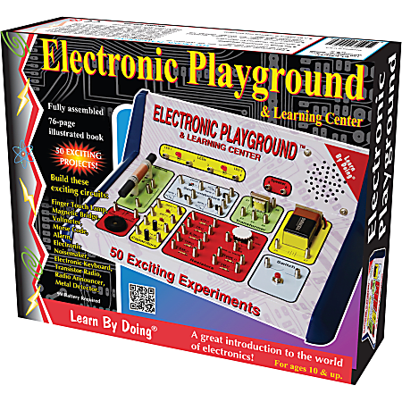 Elenco Electronics 50-In-One Electronic Playground, Multicolor, Grades 5-12, Set Of 50 Pieces