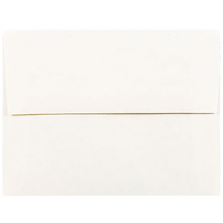 JAM Paper® Booklet Invitation Envelopes, A2, Gummed Seal, 30% Recycled, White, Pack Of 25