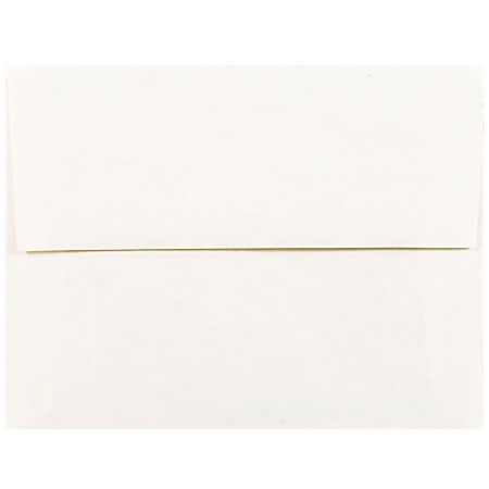 JAM Paper® Booklet Invitation Envelopes, A2, Gummed Seal, 30% Recycled, White, Pack Of 25