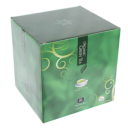 Mementa Organic Green Tea, 8 Oz, Pack Of 100