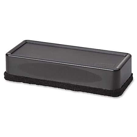 Lorell® Whiteboard Eraser, 2 3/16"W x 5 3/16"L, Black