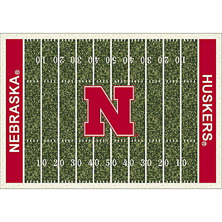 Imperial NCAA Homefield Rug, 4' x 6', University Of Nebraska