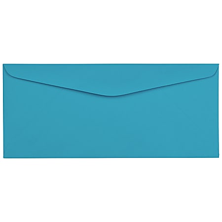 JAM Paper® Booklet Envelopes, #9, Gummed Seal, Blue, Pack Of 50