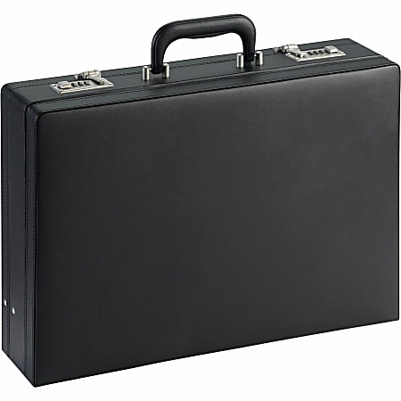 LYS NuSparc Expandable Attache Case, 12 1/2"H x 17 1/2"W x 4"D, Black