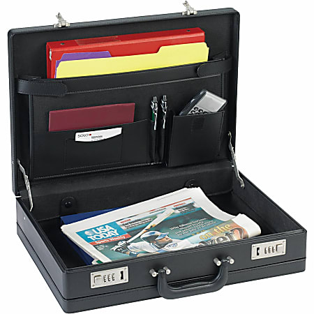 LYS NuSparc Expandable Attache Case 12 12 H x 17 12 W x 4 D Black ...