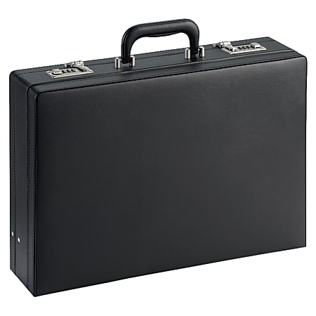 NuSparc Expandable Attache Case, 12 1/2"H x 17 1/2"W x 4"D, Black