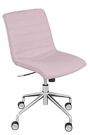 Elle Décor Adelaide Mid-Back Task Chair, Pink/Rose Gold