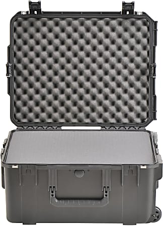 RARAION - Blue Plastic Briefcase Storage Case with Foam - 48mm x 240mm x  205mm