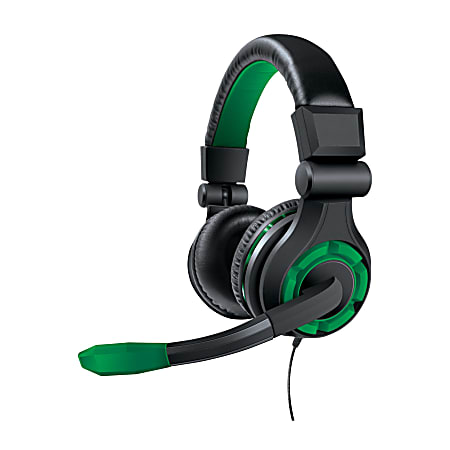 DreamGear Xbox One Wired Gaming Headset, Green, GRX-340