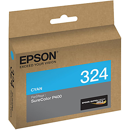Epson UltraChrome 324 Original Inkjet Ink Cartridge - Cyan - 1 Each - Inkjet - 1 Each
