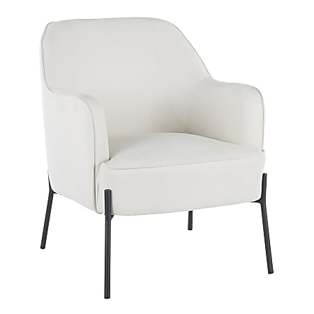 LumiSource Daniella Accent Chair, Black/Cream