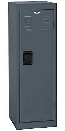 Sandusky Steel Locker, 48"H x 15"W x 15"D, Charcoal