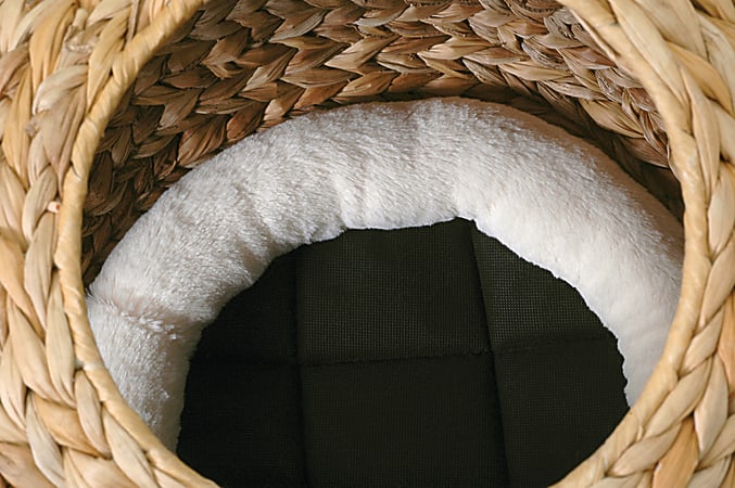 Sauder Pet Home Natural Sphere Cat Tower 43 3 4 H x 19 7 8 W x 21 5 8 D Espresso