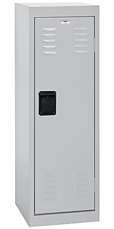 Sandusky Steel Locker, 48"H x 15"W x 15"D, Dove Gray