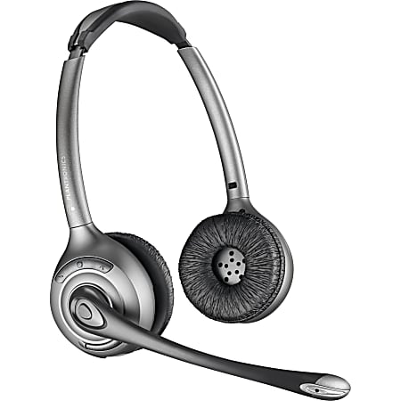 Plantronics WH350 Headset - Stereo - Wireless - DECT - Over-the-head - Binaural - Circumaural