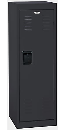 Sandusky Steel Locker, 48"H x 15"W x 15"D, Black
