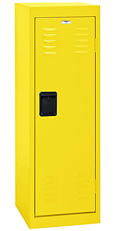 Sandusky Steel Locker, 48"H x 15"W x 15"D, Yellow