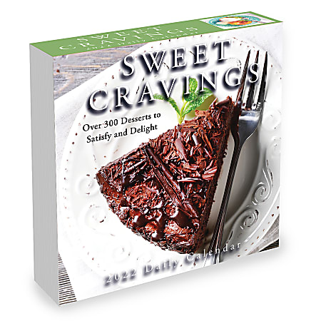 TF Publishing Arts & Entertainment Daily Desk Calendar, 5-1/4" x 5-1/4", Sweet Craving, January To December 2022