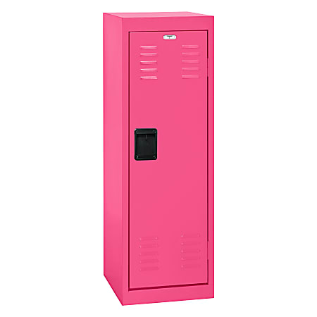 Sandusky Steel Locker, 48"H x 15"W x 15"D, Pink