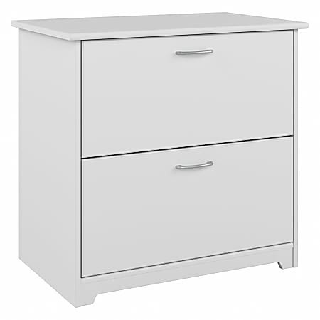 Bush Business Furniture Cabot 31-1/4"W x 19-4/7"D Lateral 2-Drawer File Cabinet, White, Delivery