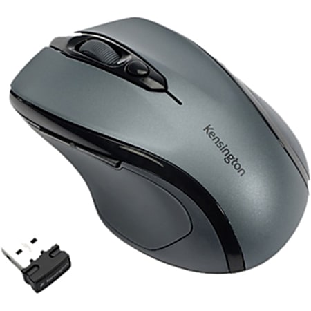 Kensington® Pro Fit™ Wireless Mouse, Mid-Size, Graphite Gray